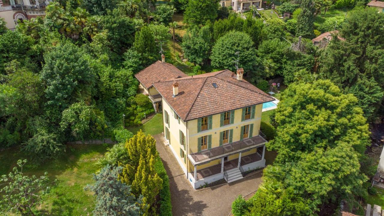 L'Ortensia Della Villa Isabella, Camera Con Vista Lago, Balcone Sul Parco E Bagno Esclusivo All'Esterno Della Camera Stresa Bagian luar foto
