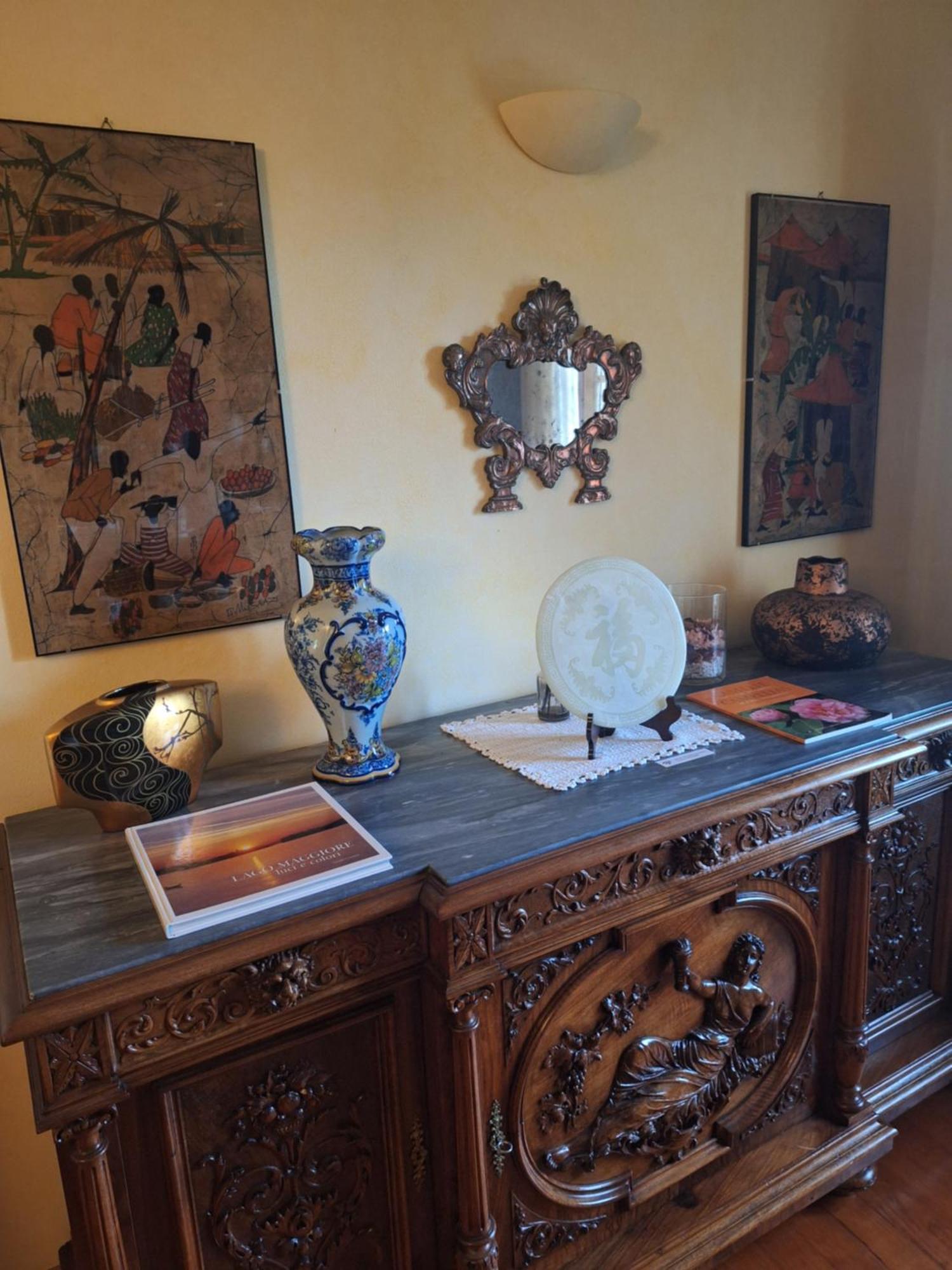 L'Ortensia Della Villa Isabella, Camera Con Vista Lago, Balcone Sul Parco E Bagno Esclusivo All'Esterno Della Camera Stresa Bagian luar foto